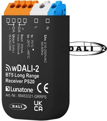 Lunatone wDALI-2 BT5 Long Range Receiver met PS20