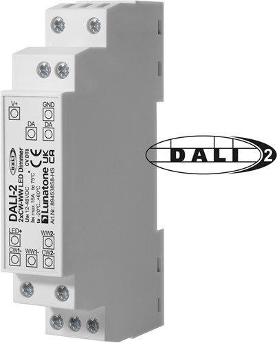 Lunatone DALI DT8 2 xCW-WW PWM 16A Din Rail