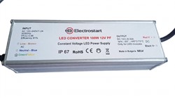 Electrostart LED Converter 100W 12V IP67