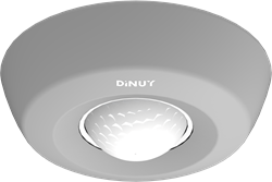 DINUY KNX bewegingsdetector 360D voor plafond opbouw grijs