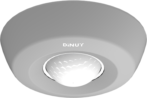 DINUY KNX bewegingsdetector 360D voor plafond opbouw grijs