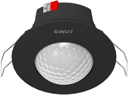 DINUY KNX bewegingsdetector 360D voor plafondinbouw zwart