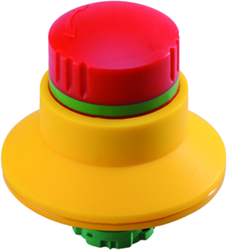 Schlegel NOODSTOPKNOP D=30,5mm IP65 rood/geel