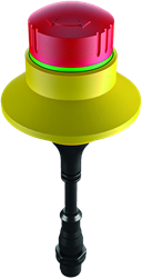 Schlegel NOODSTOPKNOP D=30,5mm voor IP69K/IP65 kabel 25cm M12