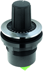 Schlegel POTENTIOMETER 1kOhm 22,3 mm edelstaal